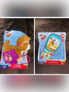 Brown Corgi Pet Puppy and Play phone. Both New 12-18 months